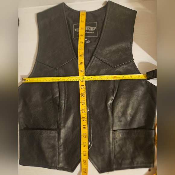 Leather Biker Vest - Picture 9 of 12